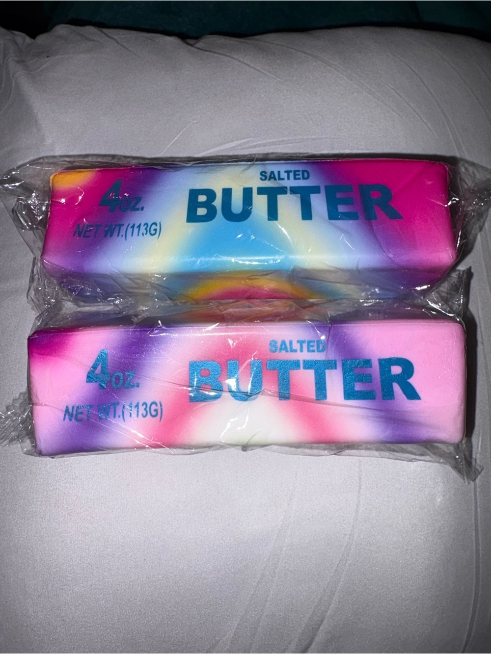 2 Brand new foam butter stick squishy